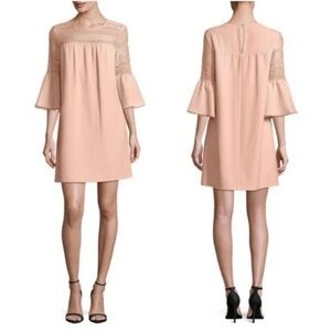 NANETTE Lepore Blush Dress with Bell Sleeves-16